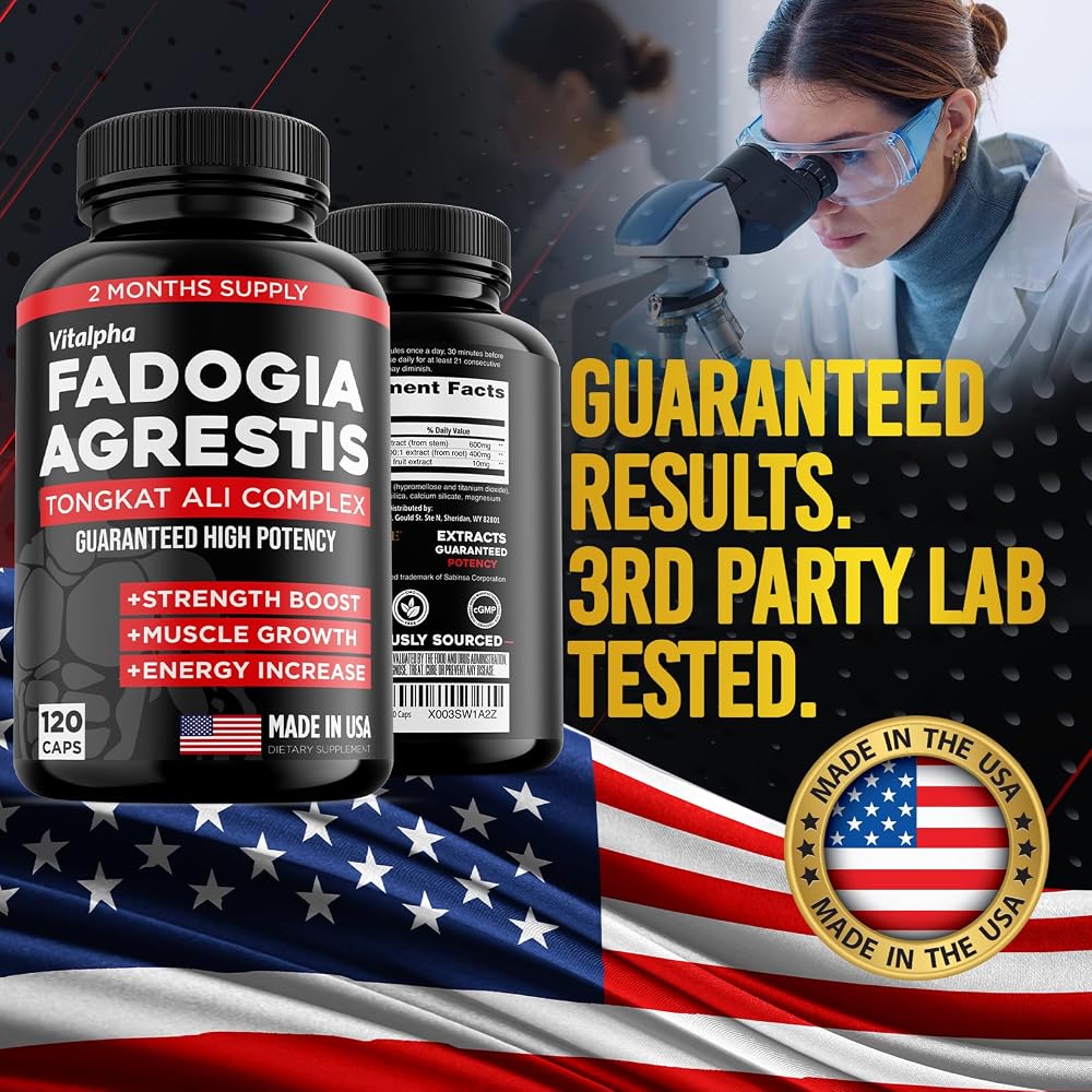 VITALPHA Fadogia Agrestis & Tongkat Ali 600mg Athletic Performance - image 5