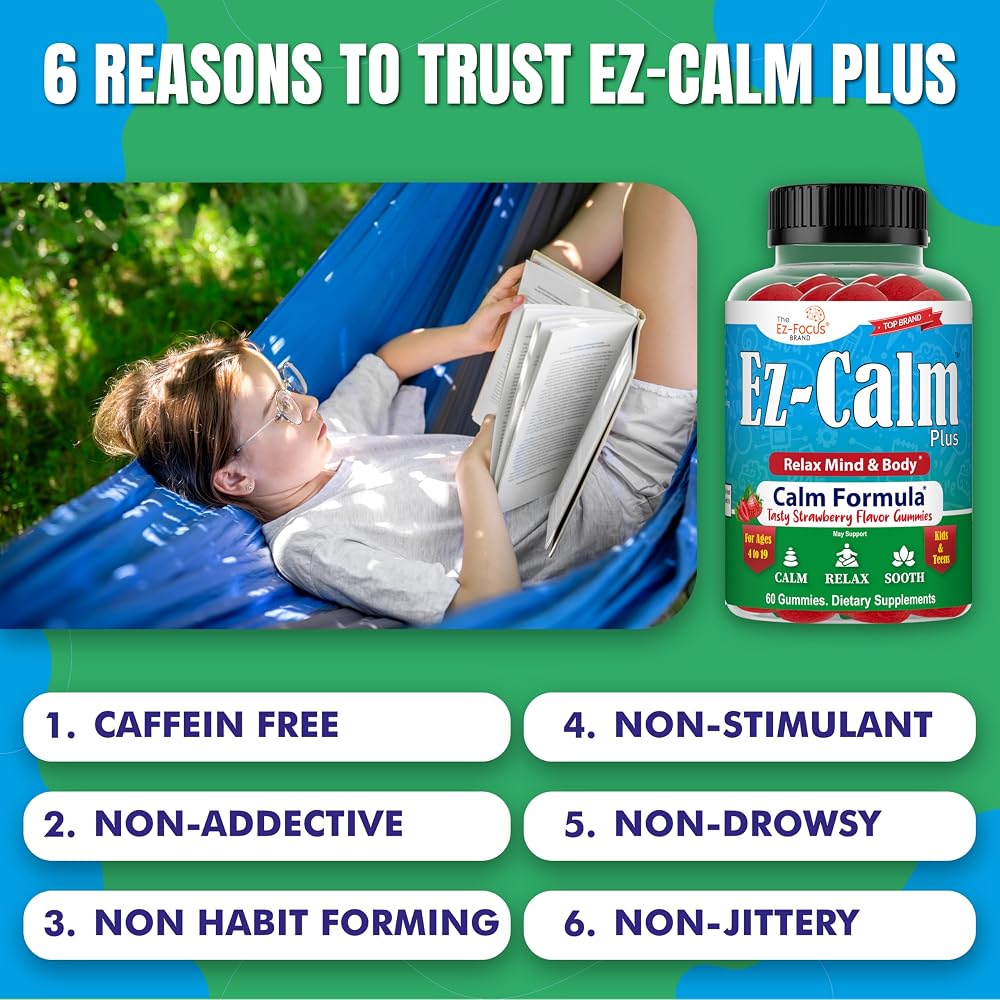 Ez-Focus Ashwagandha Gummies for Sleep & Focus - 60 Vegan Chews - image 6