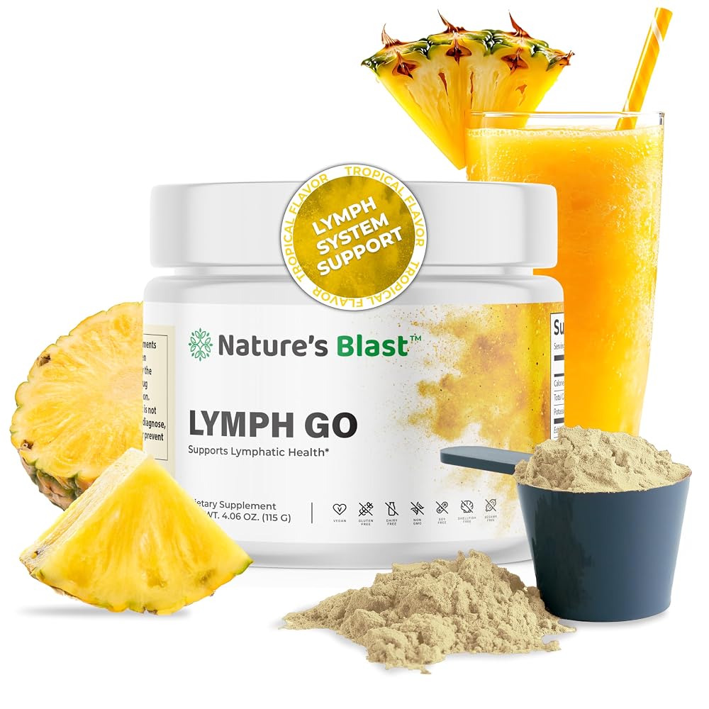 NATURES BLAST Lymph Go Lymphatic Drainage Supplement - 30 Servings