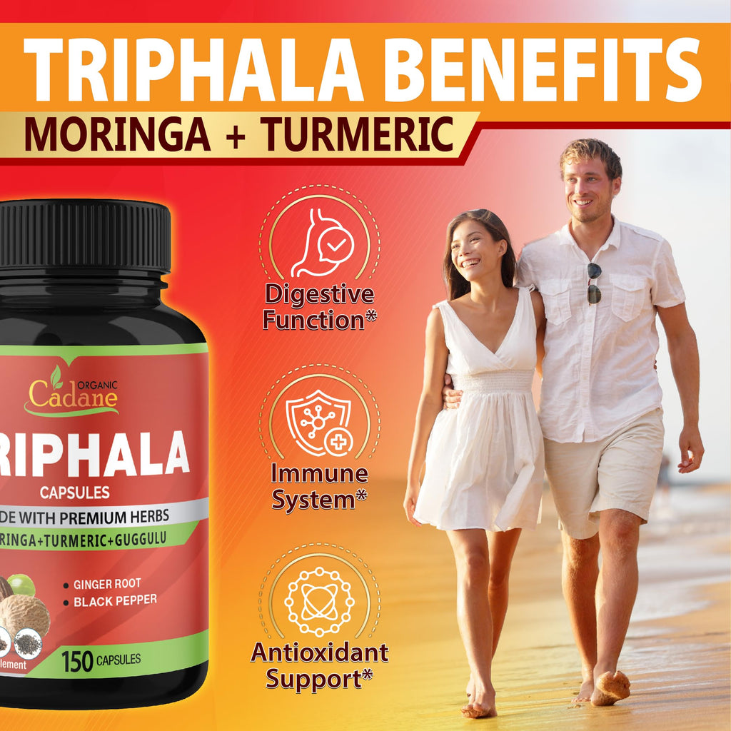 Organic Cadane Triphala Extract Capsules - 150 Count - image 4