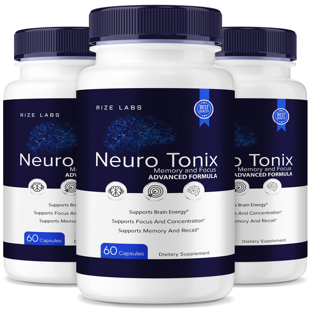 rize labs Neuro Tonix Advanced Formula Capsules for Memory and Focus