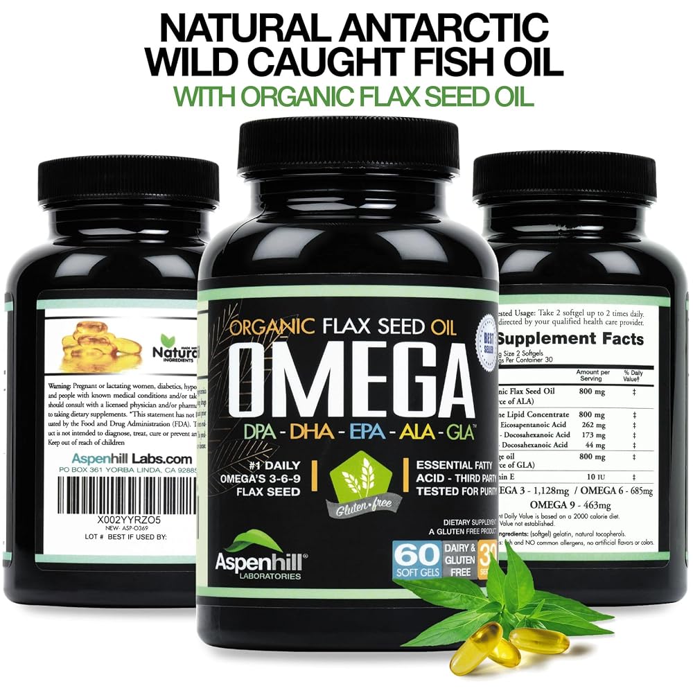 Aspen Hill Labs Wild Caught Antarctic Omega 3 Fish Oil - 60 Softgels - image 7