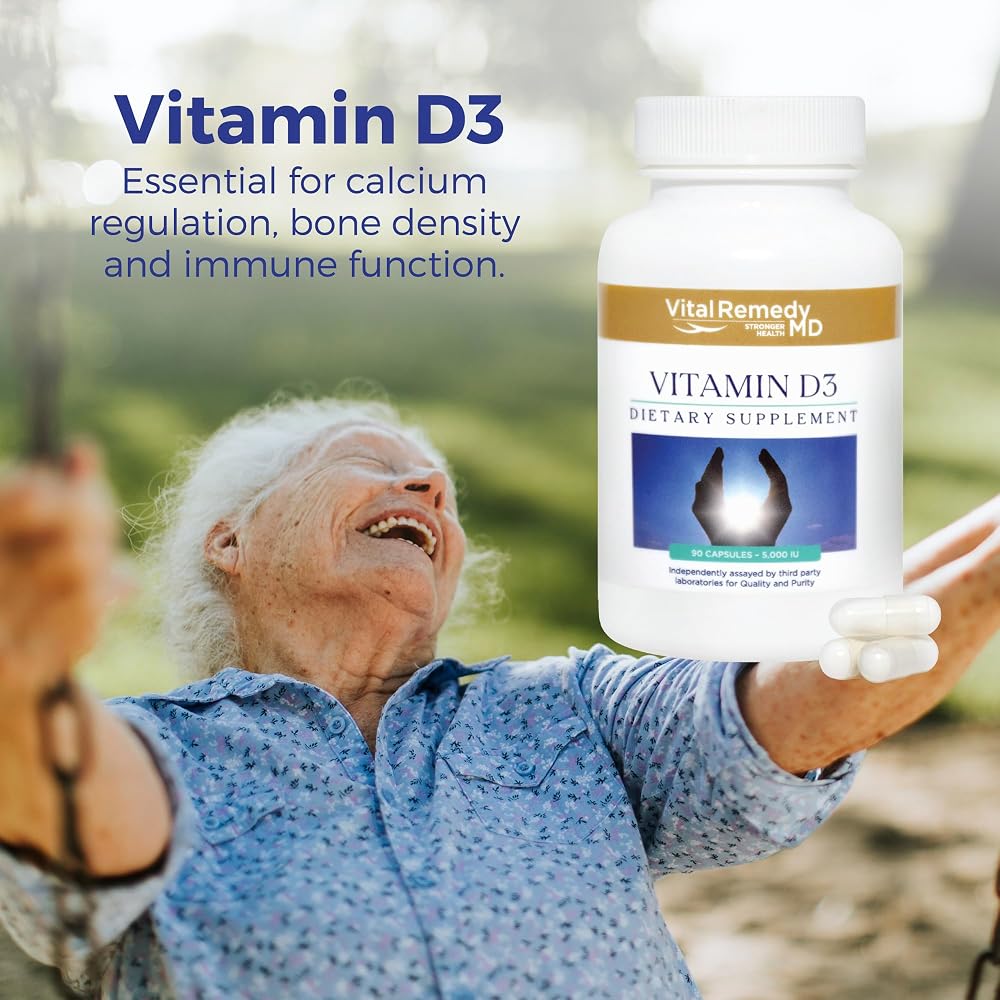 VitalRemedyMD Vitamin D3 5000 IU Vegan Capsules - 90 Count - image 4