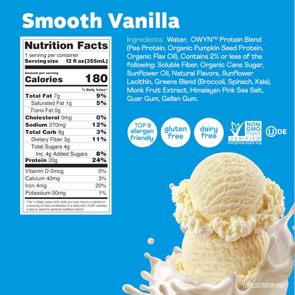OWYN Only What You Need Vanilla Protein Shake - 12 Pack - image 2