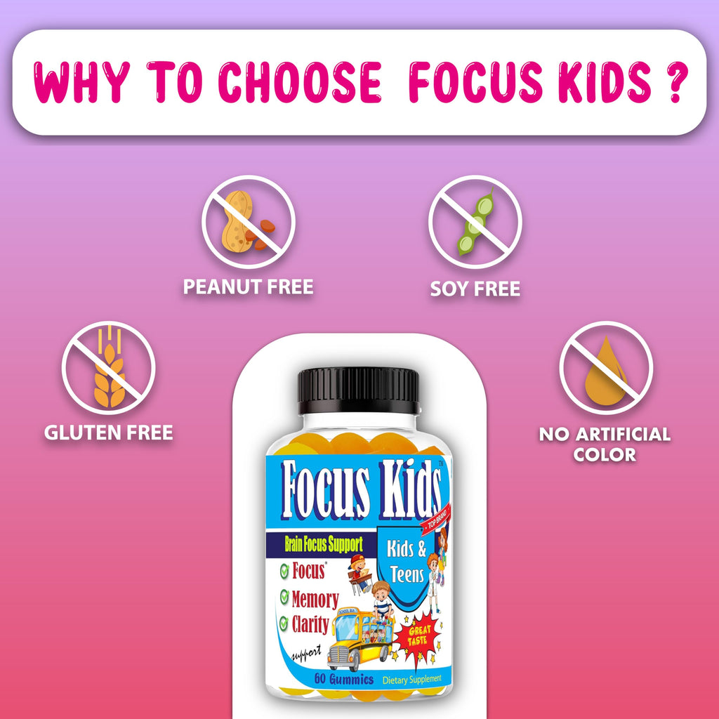 Celebrity LifeStyle Focus Kids Gummies for Attention & Concentration - 60ct - image 6