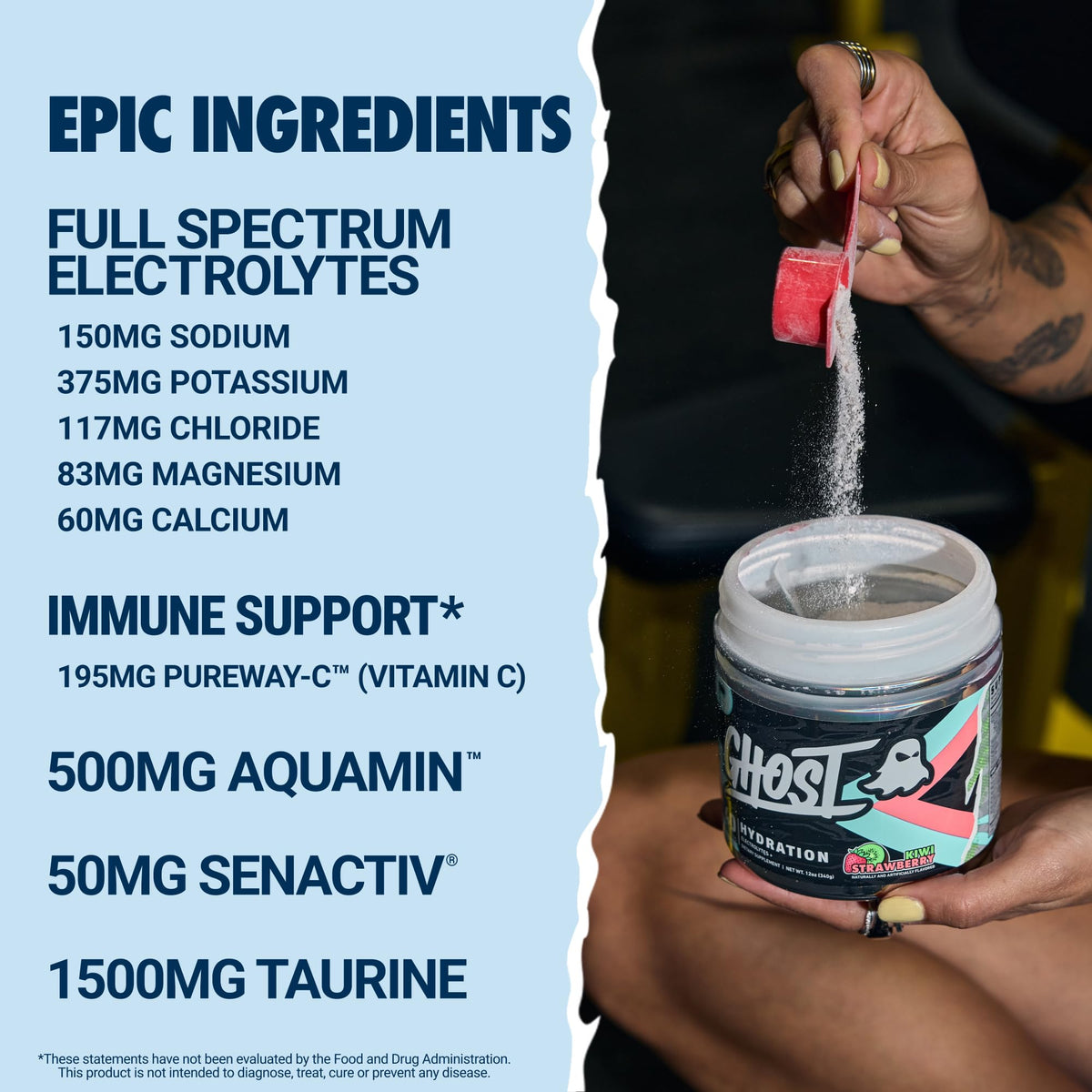 GHOST Hydration Tub & Sticks, Electrolyte Powder