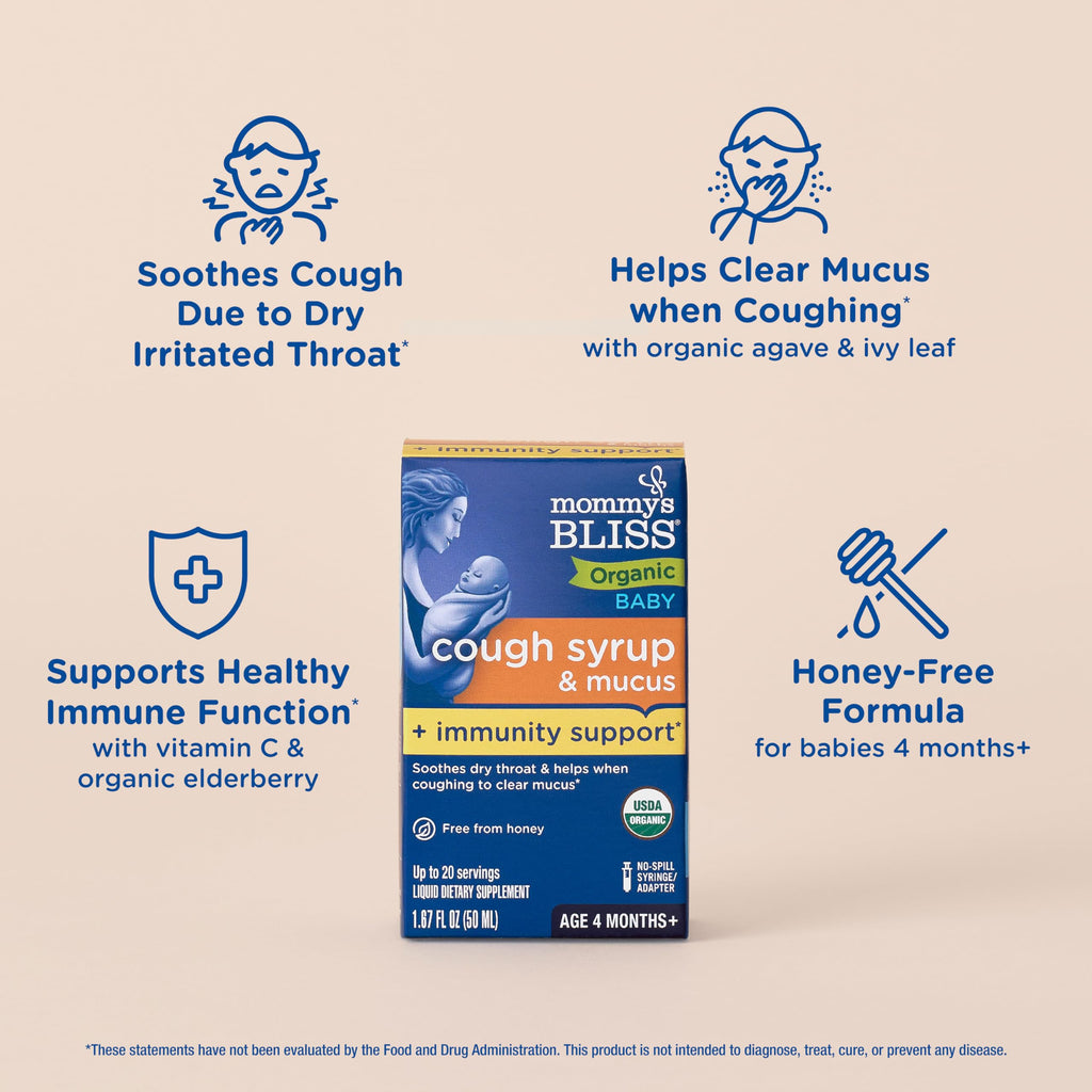 Mommy's Bliss Organic Baby Cough Syrup with Immunity Support - 1.67 Fl Oz - image 3