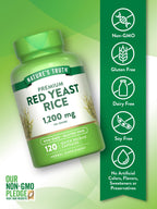 Nature's Truth Red Yeast Rice Herbal Supplement 1200 mg - 120 Capsules - image 3