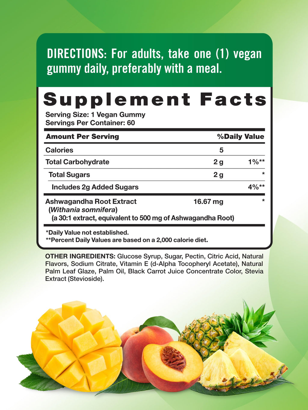 Nature's Truth Ashwagandha Gummies - 60 Count - image 2