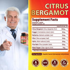 Organic Cadane Citrus Bergamot Supplement Extract - 90 Capsules - image 3