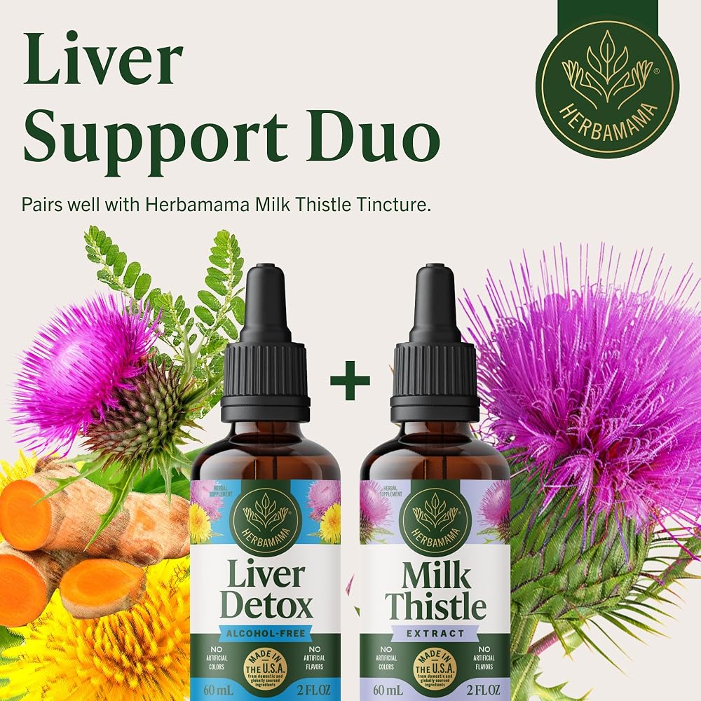 HERBAMAMA Liver Cleanse Detox & Repair Liquid - 2 Fl Oz - image 7
