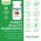Maxi Health Vitamin D 2000 IU Chewable Bubble Gum - 200 Count - image 6