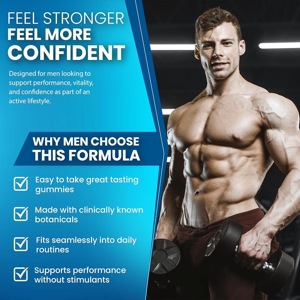 Nutravia Male Enhancing Supplement Gummies Testosterone Booster - 60 Gummies - image 4