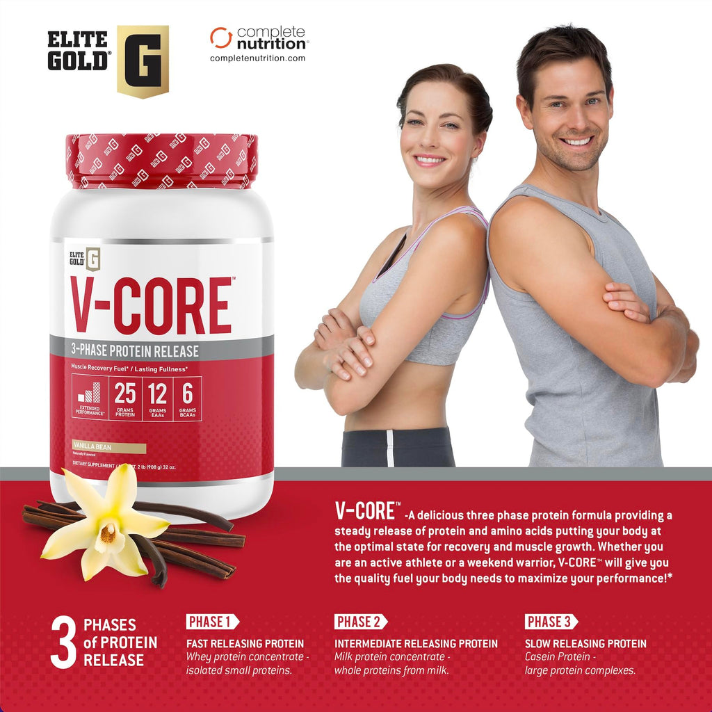 Complete Nutrition V-Core Protein Powder Vanilla Whey - 2 lb - image 4