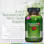 Irwin Naturals Testosterone UP RED with Nitric Oxide Booster - 100 Softgels - image 5