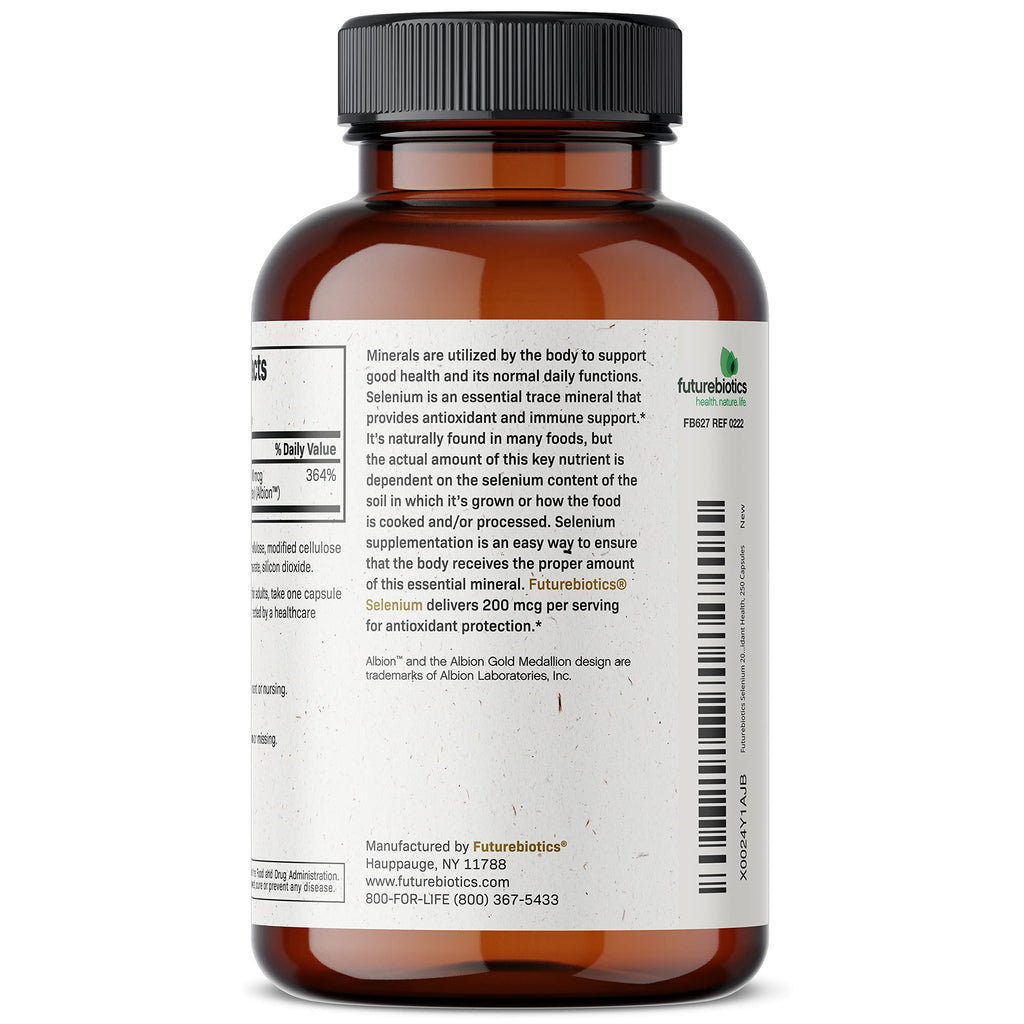 Futurebiotics Selenium 200 mcg Amino Acid Complex - 250 Capsules - image 5