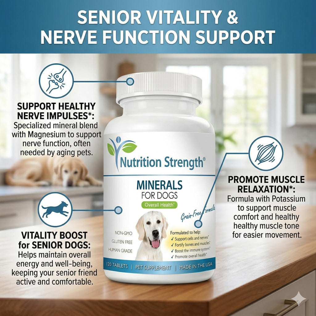 Nutrition Strength Dog Minerals & Electrolytes - 120 Tablets - image 6