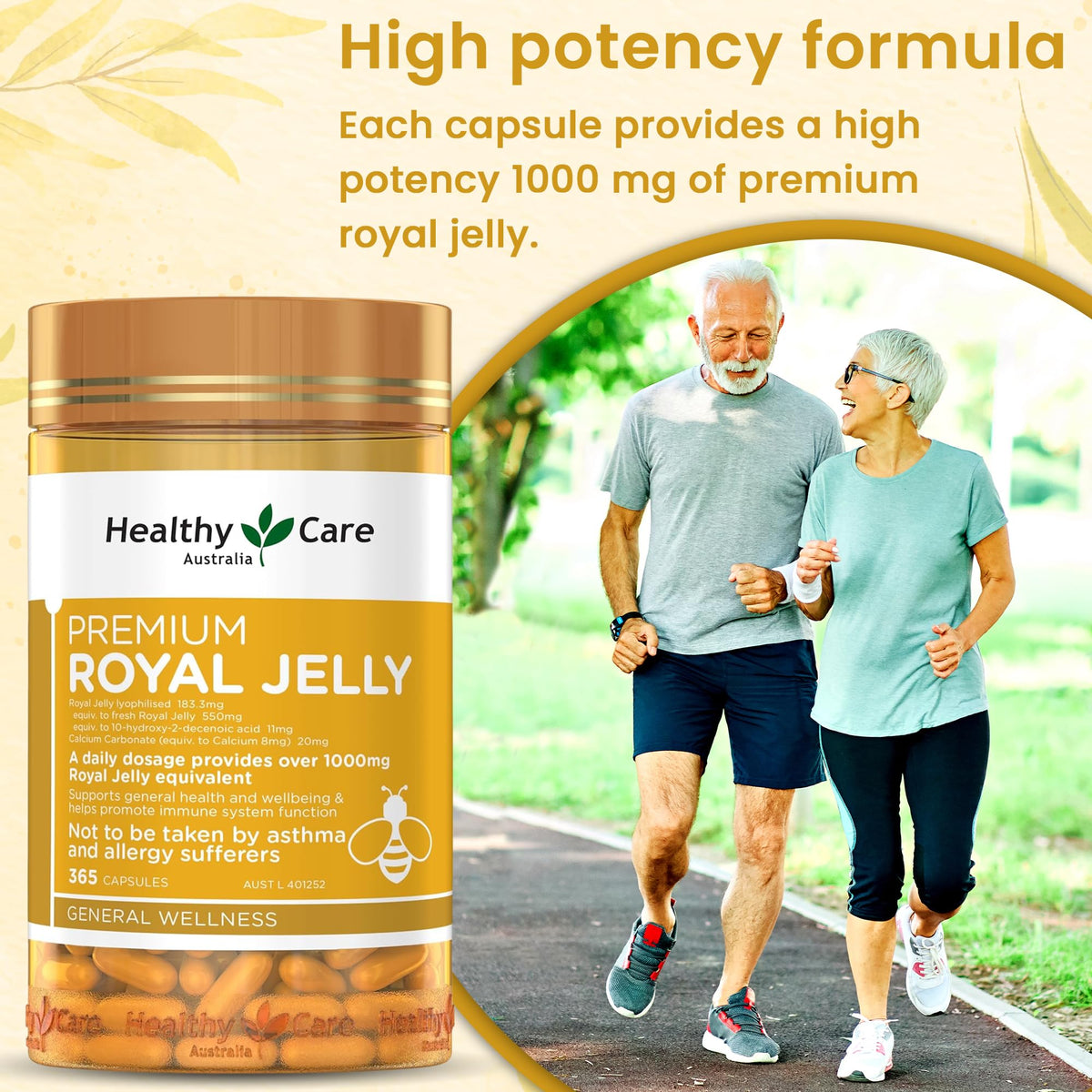Healthy Care Royal Jelly 1000 - 365 Capsules - image 4