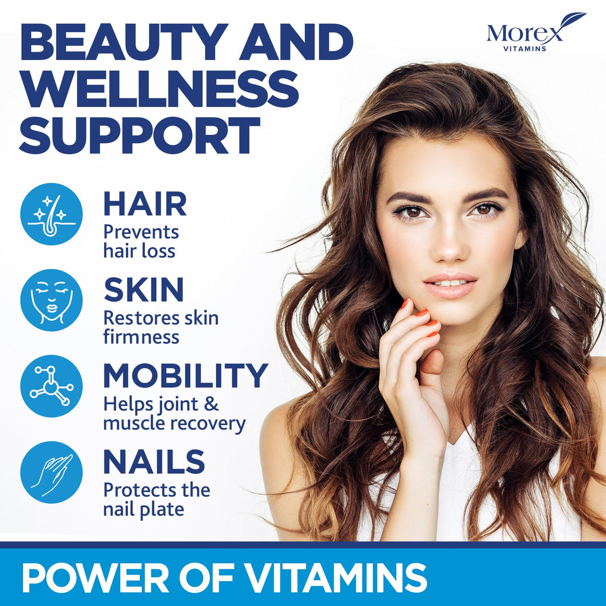 MOREX VITAMINS Biotin Collagen Keratin Supplement