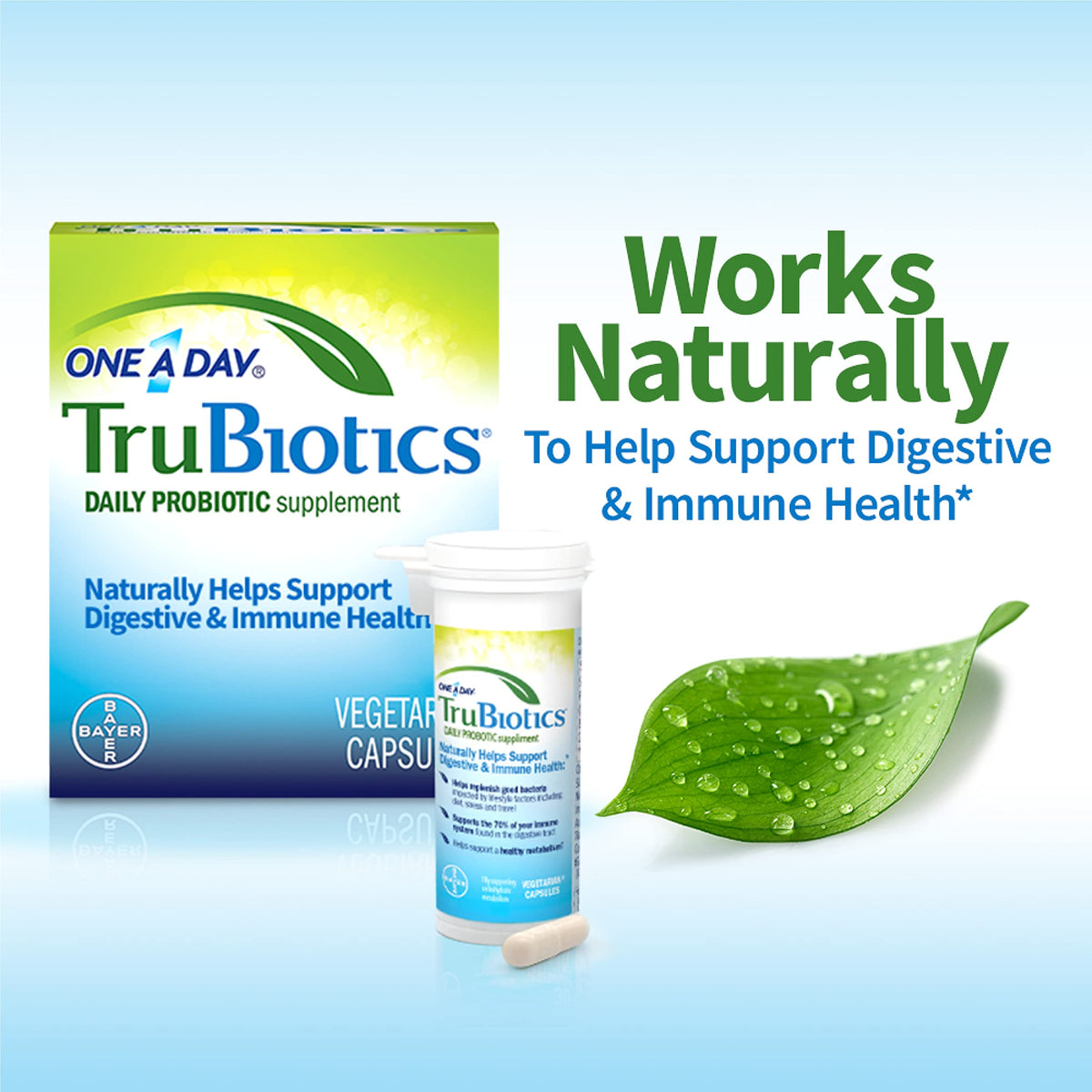 TruBiotics Daily Probiotic Digestive + Immune Support - 30 Capsules - image 4