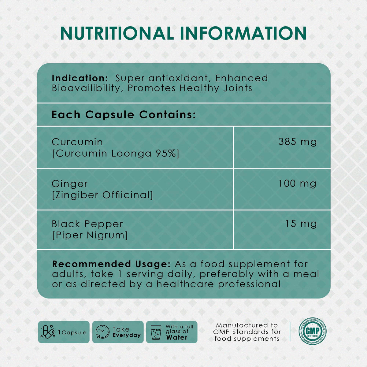 AMBROSIAL Curcumin with Piperine and Ginger - 60 Capsules - image 6