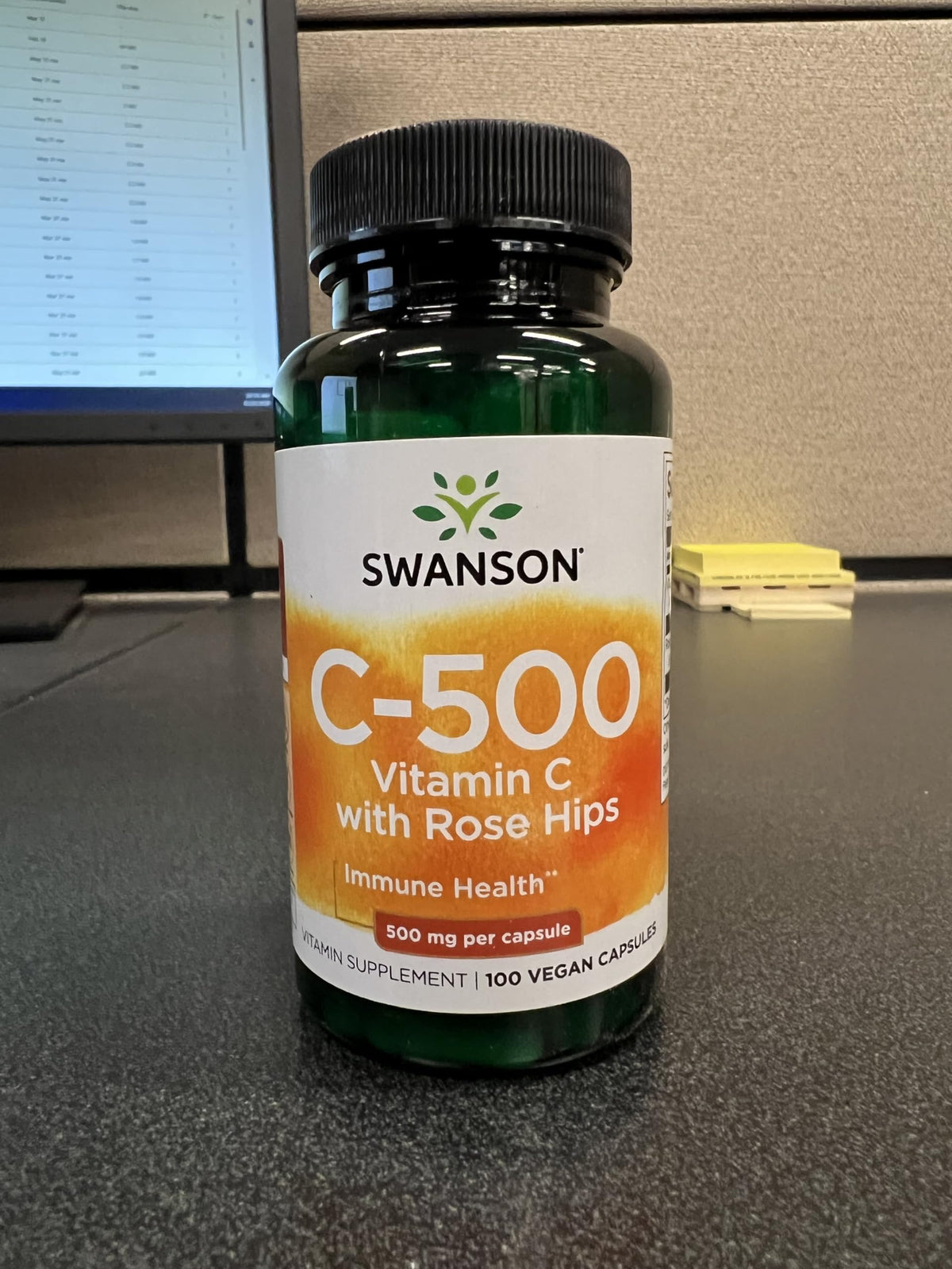 Swanson Vitamin C with Rose Hips Immune Support 500 mg - 100 Capsules - image 7