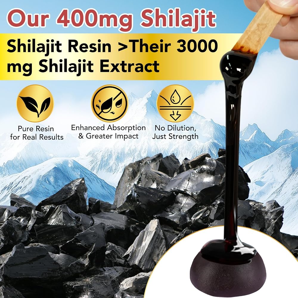 ZhuGuaCo Himalayan Shilajit Gummies Energy & Immune Support - 60 Count - image 4