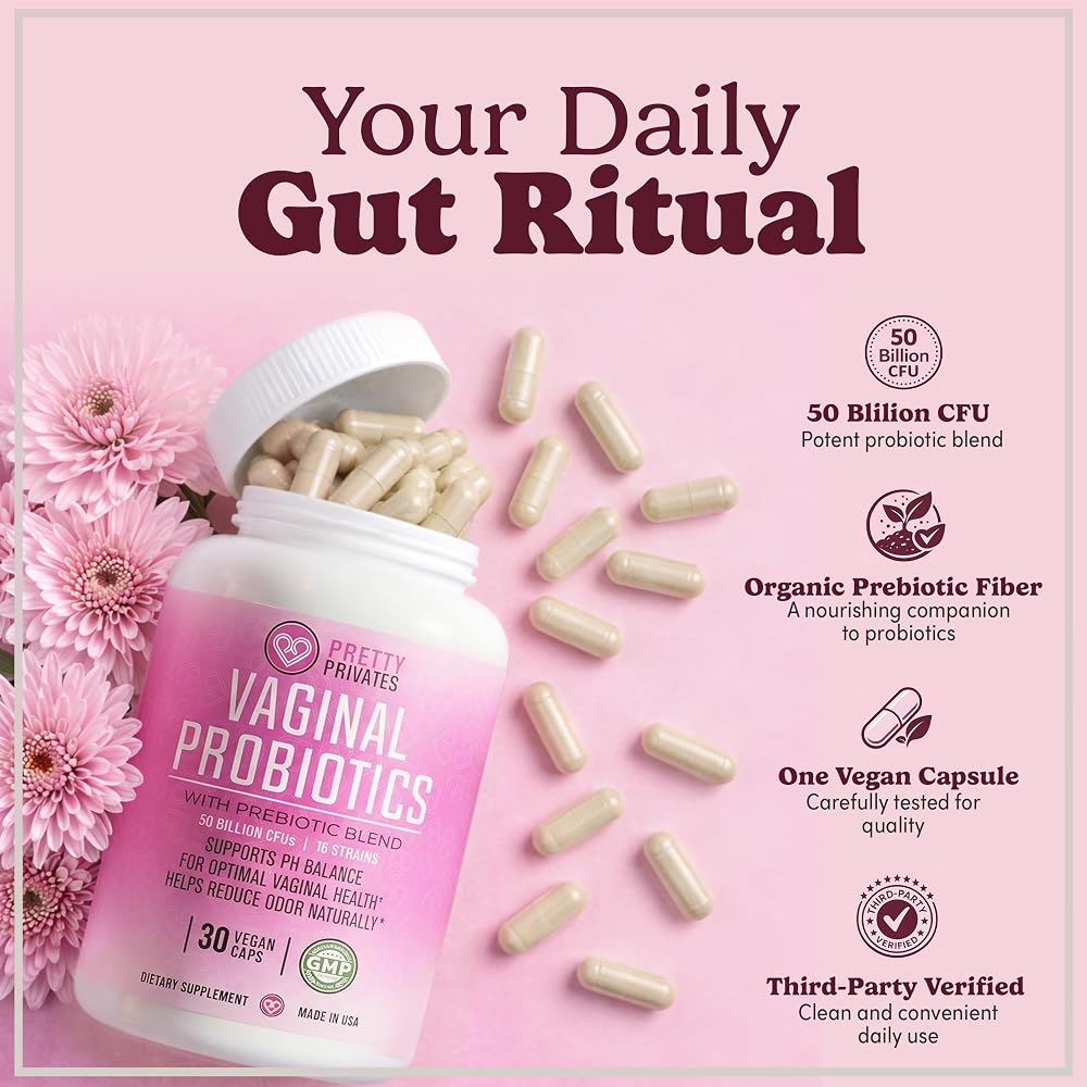 Pretty Privates Vaginal Probiotics for pH Balance Support - 30 Capsules - image 2