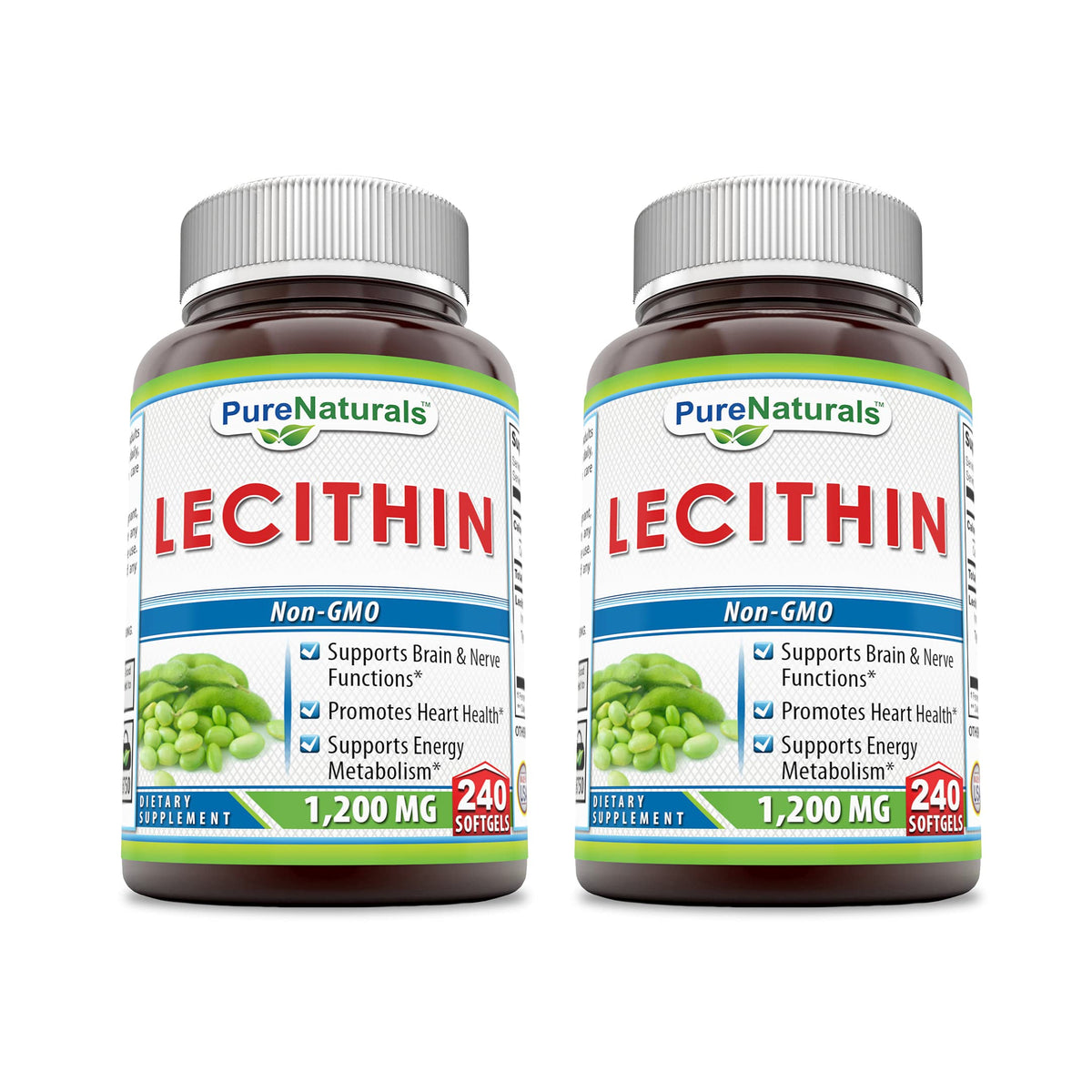 Pure Naturals Lecithin 1200 mg Softgels - 240 Count