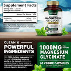 Built By Nature Magnesium Glycinate 1000mg Supplement