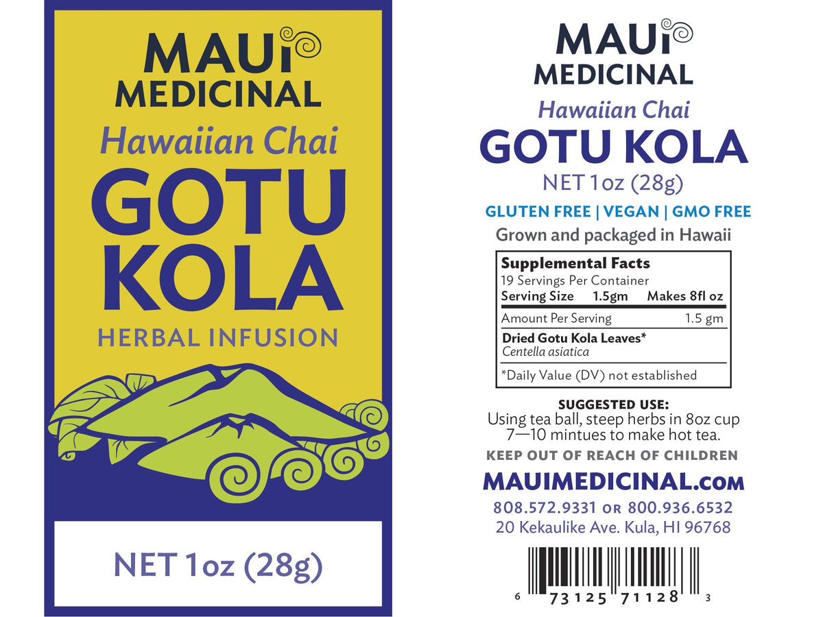 Maui Medicinal Herbs Gotu Kola Tea Brahmi Leaf - 0.75 oz - image 5