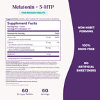 Natrol Melatonin + 5-HTP Time Release Sleep Aid - 60 Tablets - image 5