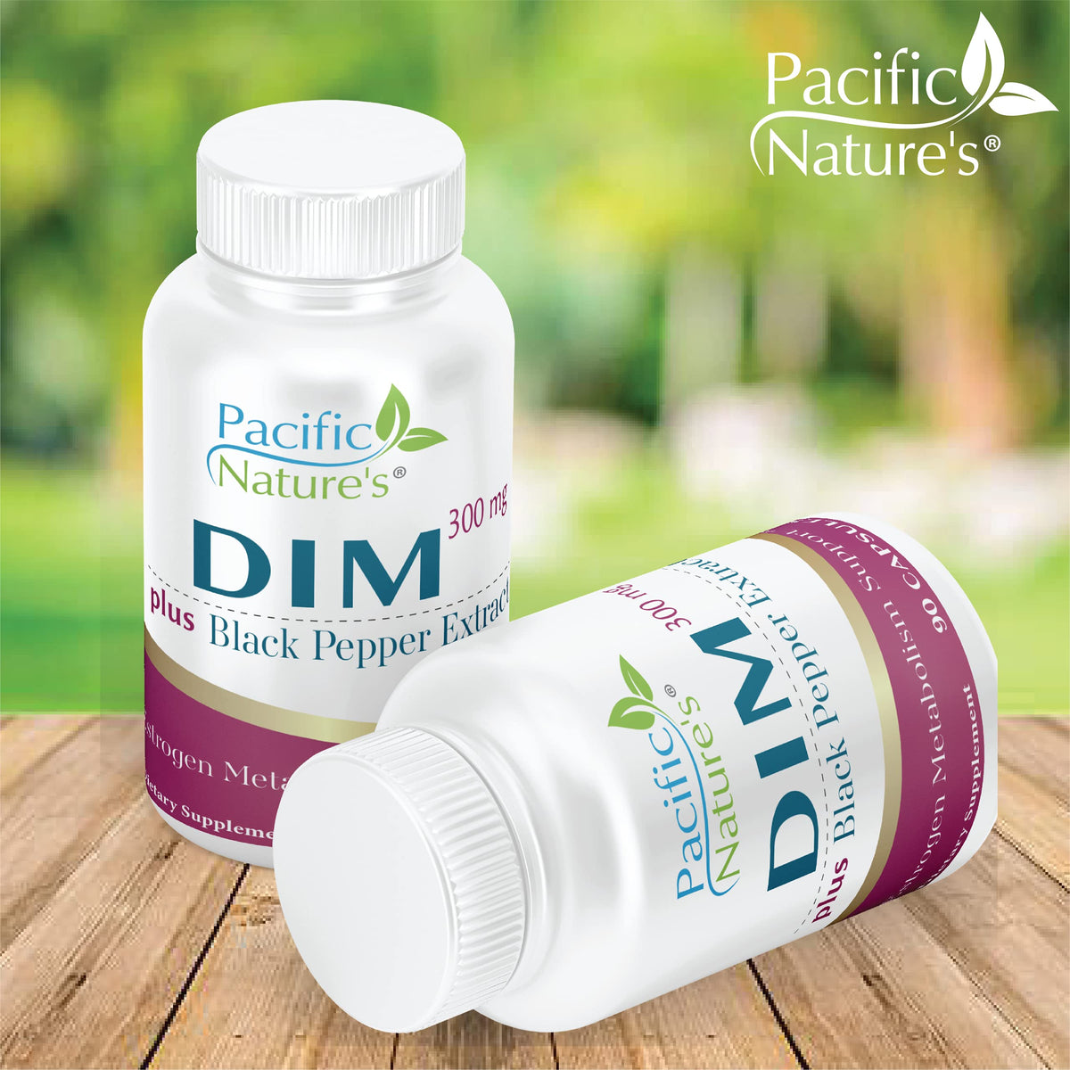 Pacific Nature's DIM 300mg with Black Pepper - 90 Capsules - image 2