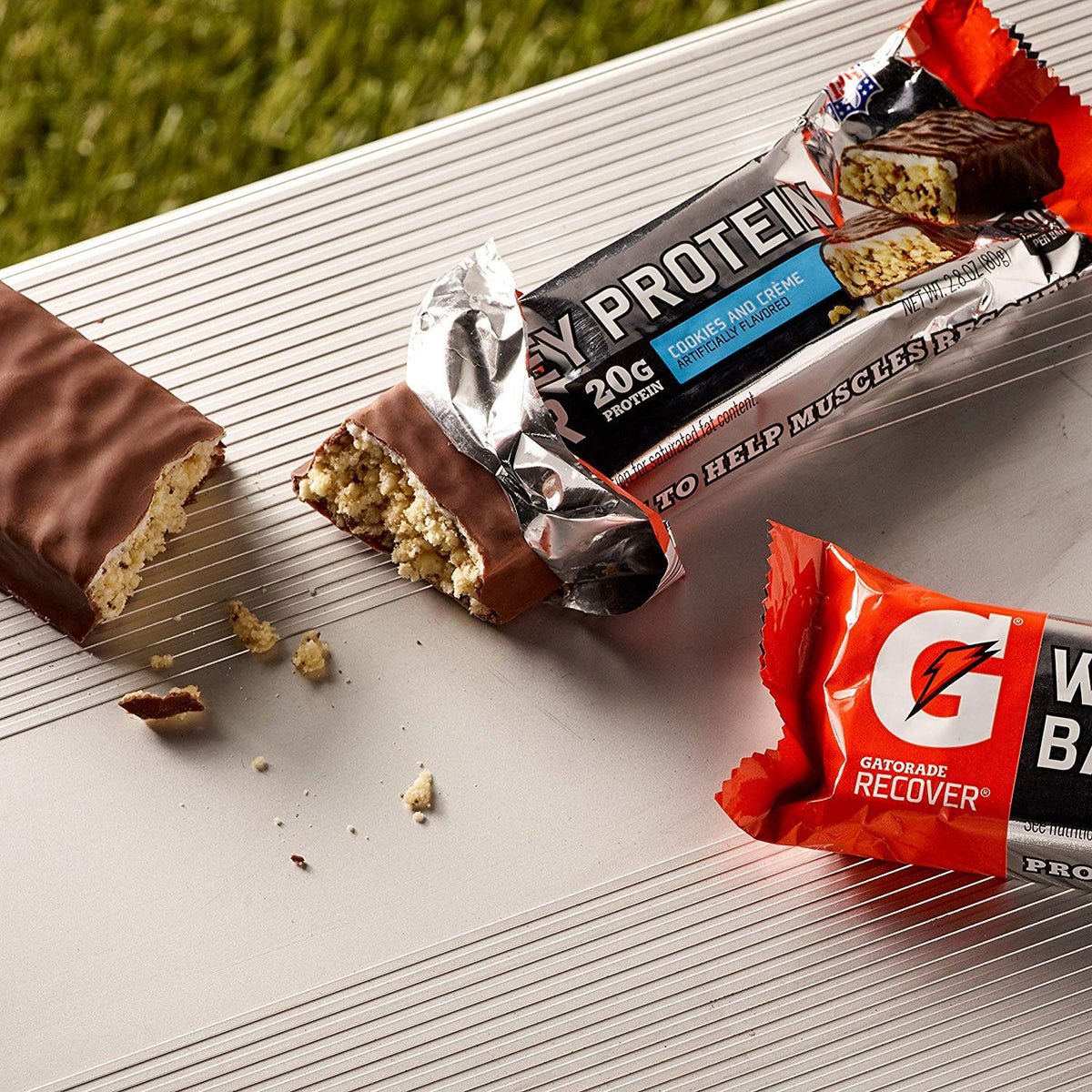 Gatorade Whey Protein Recover Bars Cookies & Crème - 12 Count - image 3