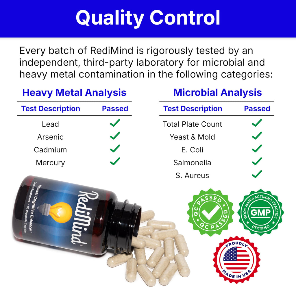 RediMind Natural Cognitive Support Brain Supplement - 30 Capsules - image 7