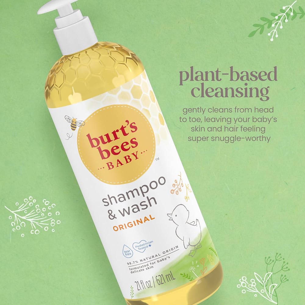 Burt's Bees Baby Shampoo & Wash Tear Free - 21 Fl Oz - image 2
