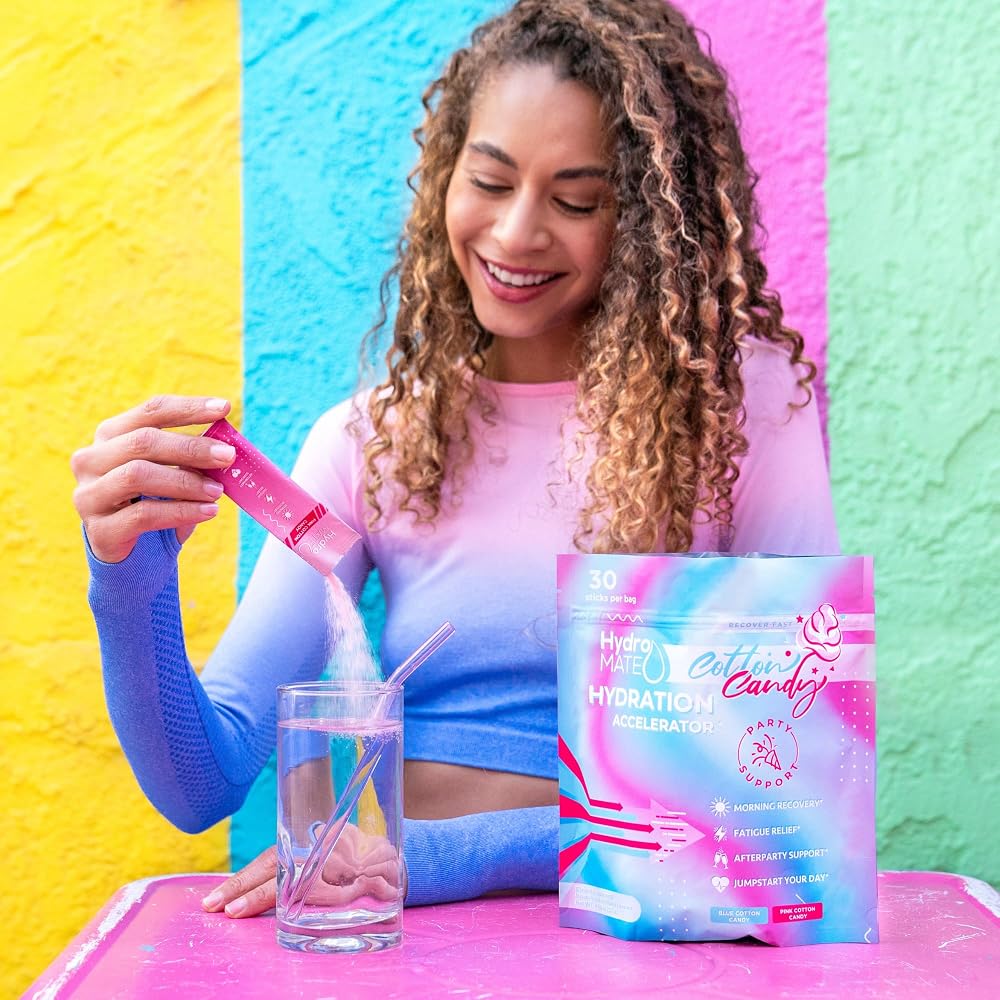 NatureWorks HydroMATE Electrolytes Powder No Sugar Cotton Candy