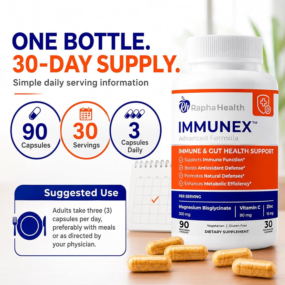 RAPHA HEALTH Immune Support 247 Supplement - 60 Capsules - image 4