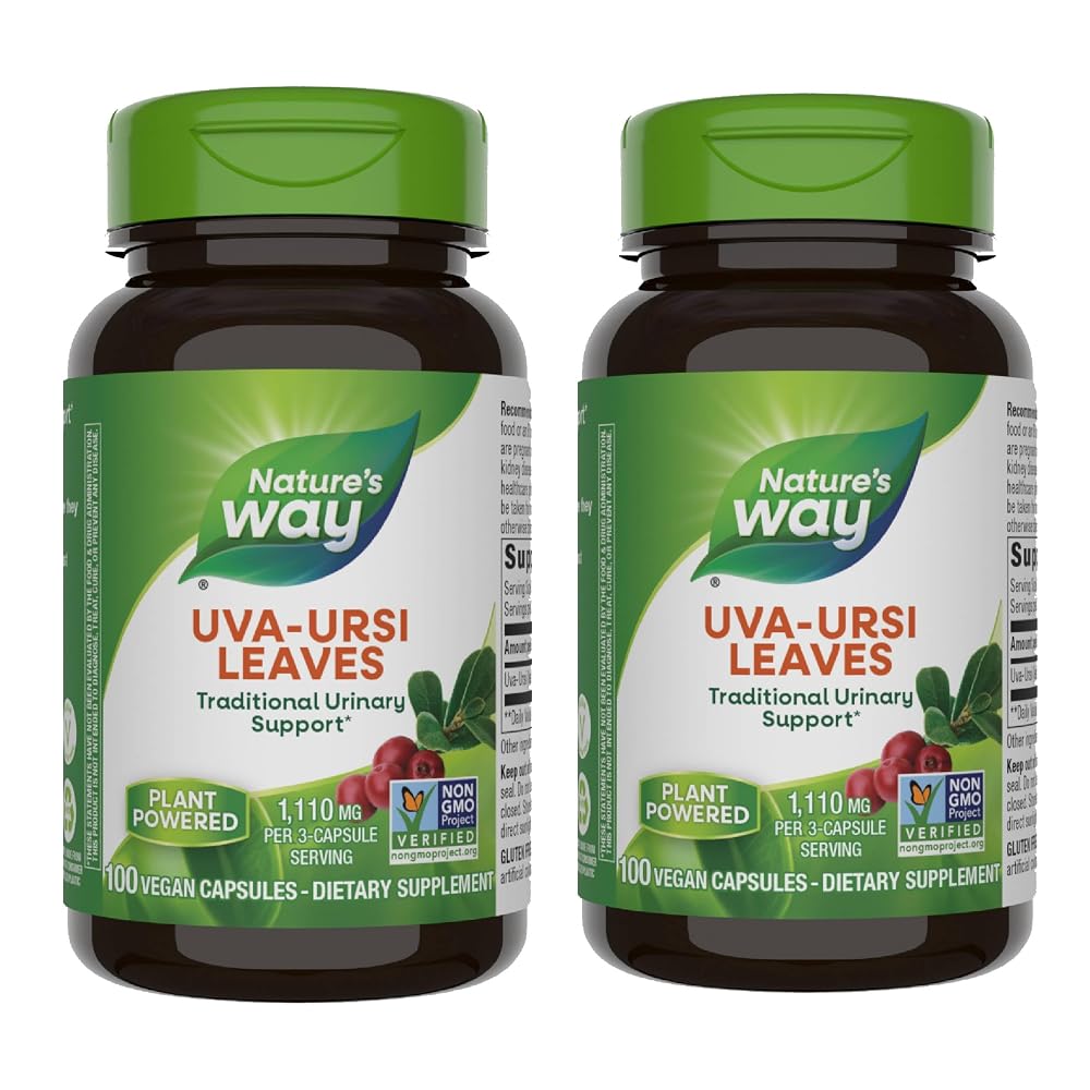 Nature's Way Uva Ursi Leaves Herbal Capsules - 1110 mg - 200 Count