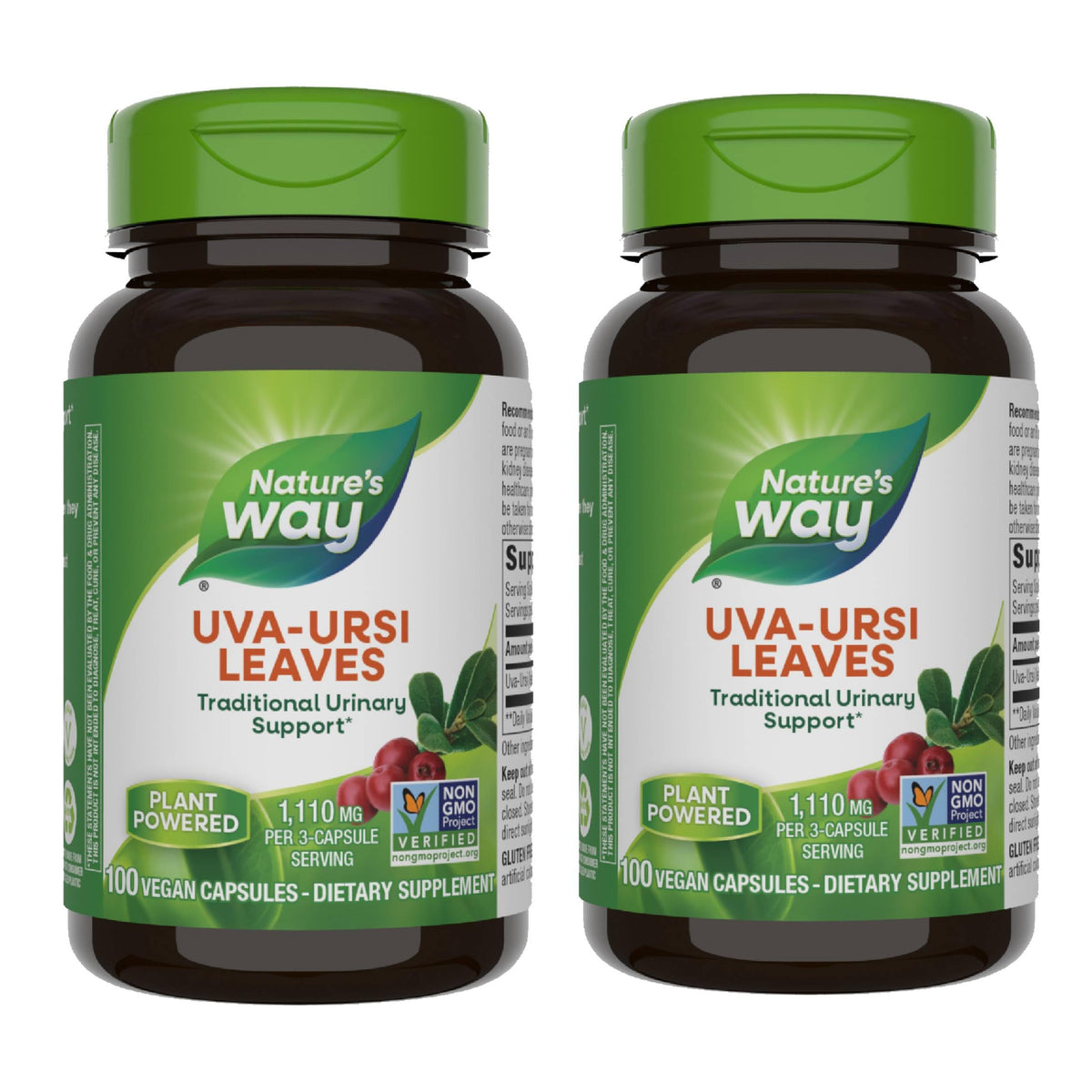 Nature's Way Uva Ursi Leaves Herbal Capsules - 1110 mg - 200 Count