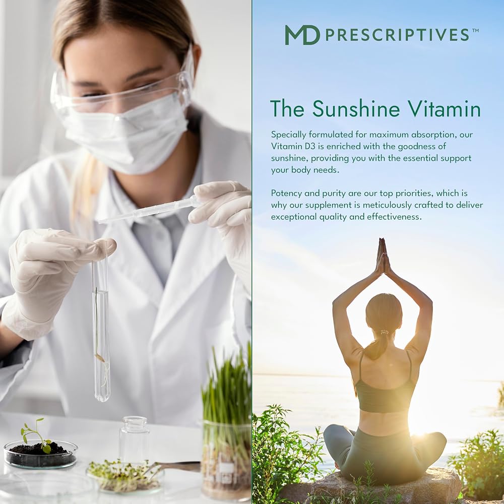 MD Prescriptives Vitamin D3 5000 IU - 180 Softgels - image 5