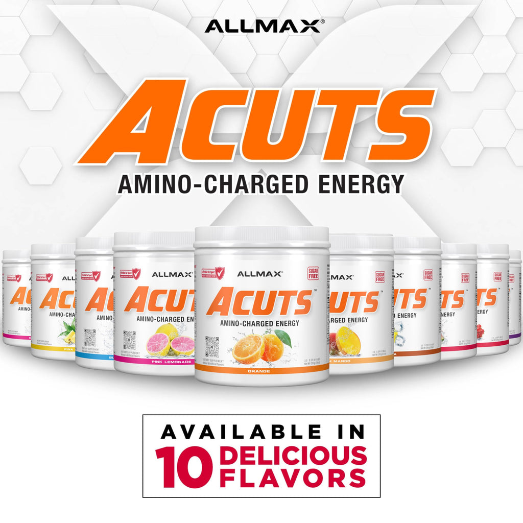 ALLMAX ACUTS Amino Energy Powder, 30 Servings
