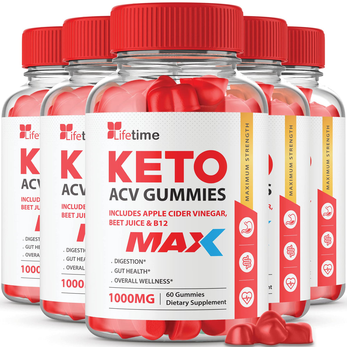 IDEAL PERFORMANCE Lifetime Keto Max Gummies Vegan - 300 Gummies