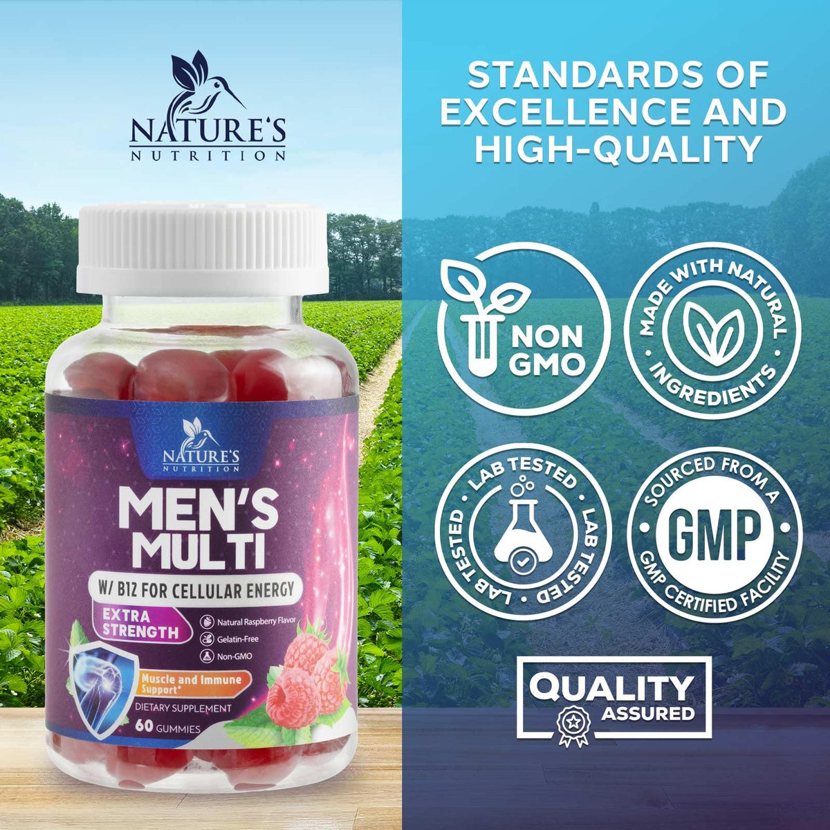 Nature's Nutrition Multivitamin for Men - 60 Gummies - image 4