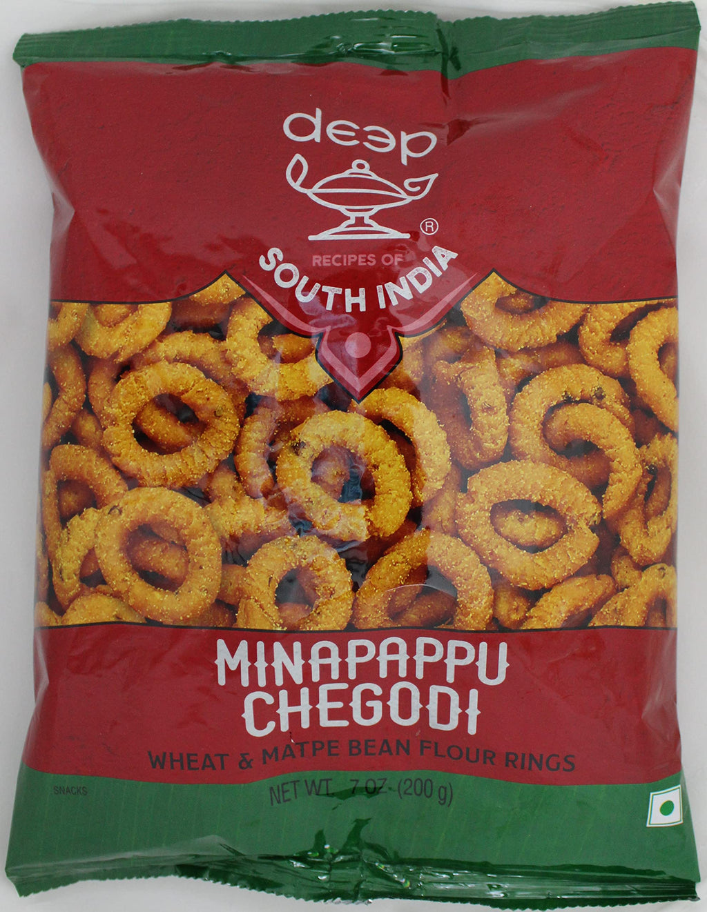 Deep Minapappu Chegodi Crunchy Snack - 7 oz