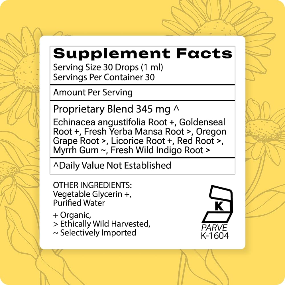 Grama Wellness Organic Echinacea Goldenseal Immune Support Drops - 1 fl oz - image 6