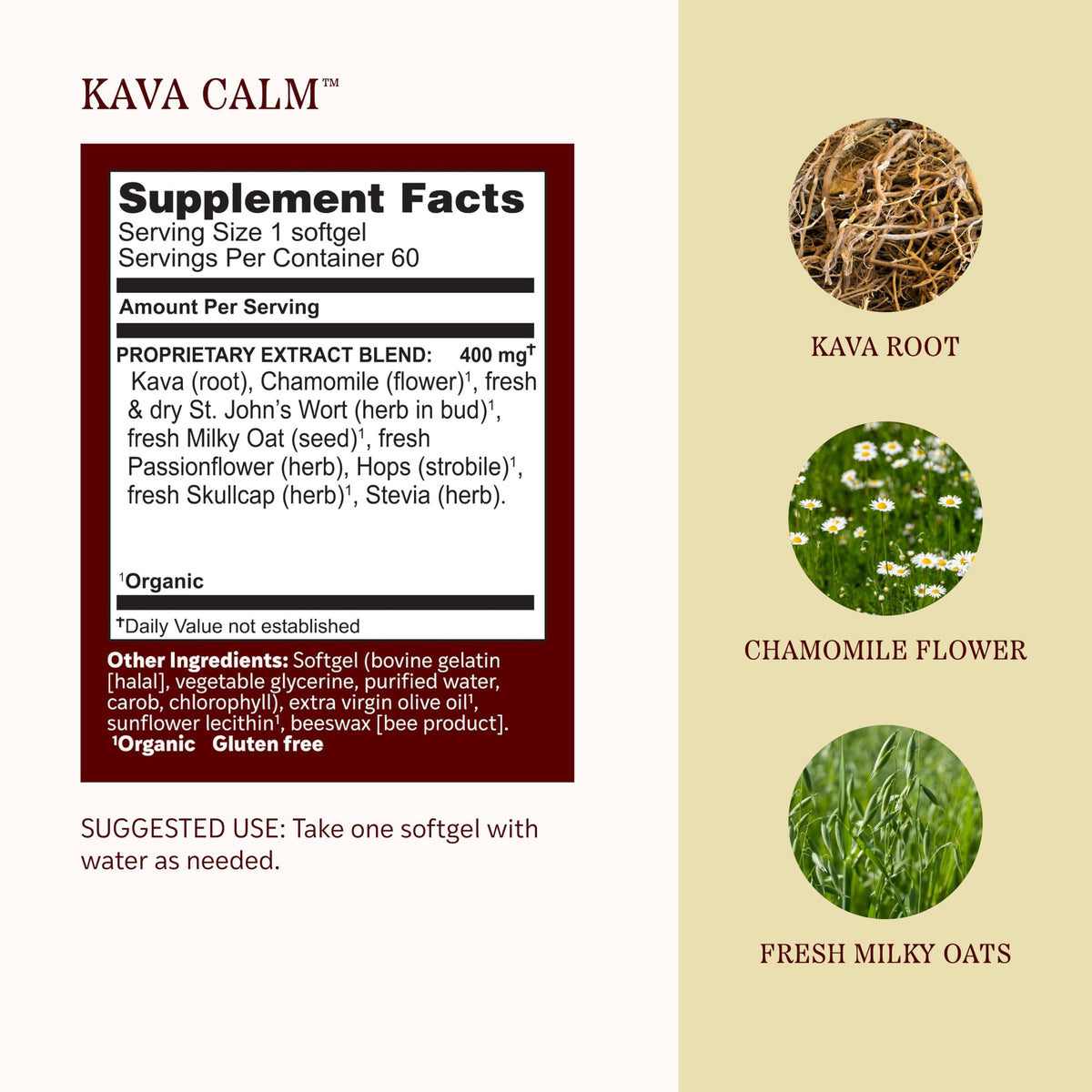 Herbs Etc. Kava Calm Softgels Organic - 60 Softgels - image 4
