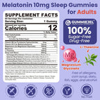 EnvyCure Melatonin 10mg 20mg Gummies Sugar Free