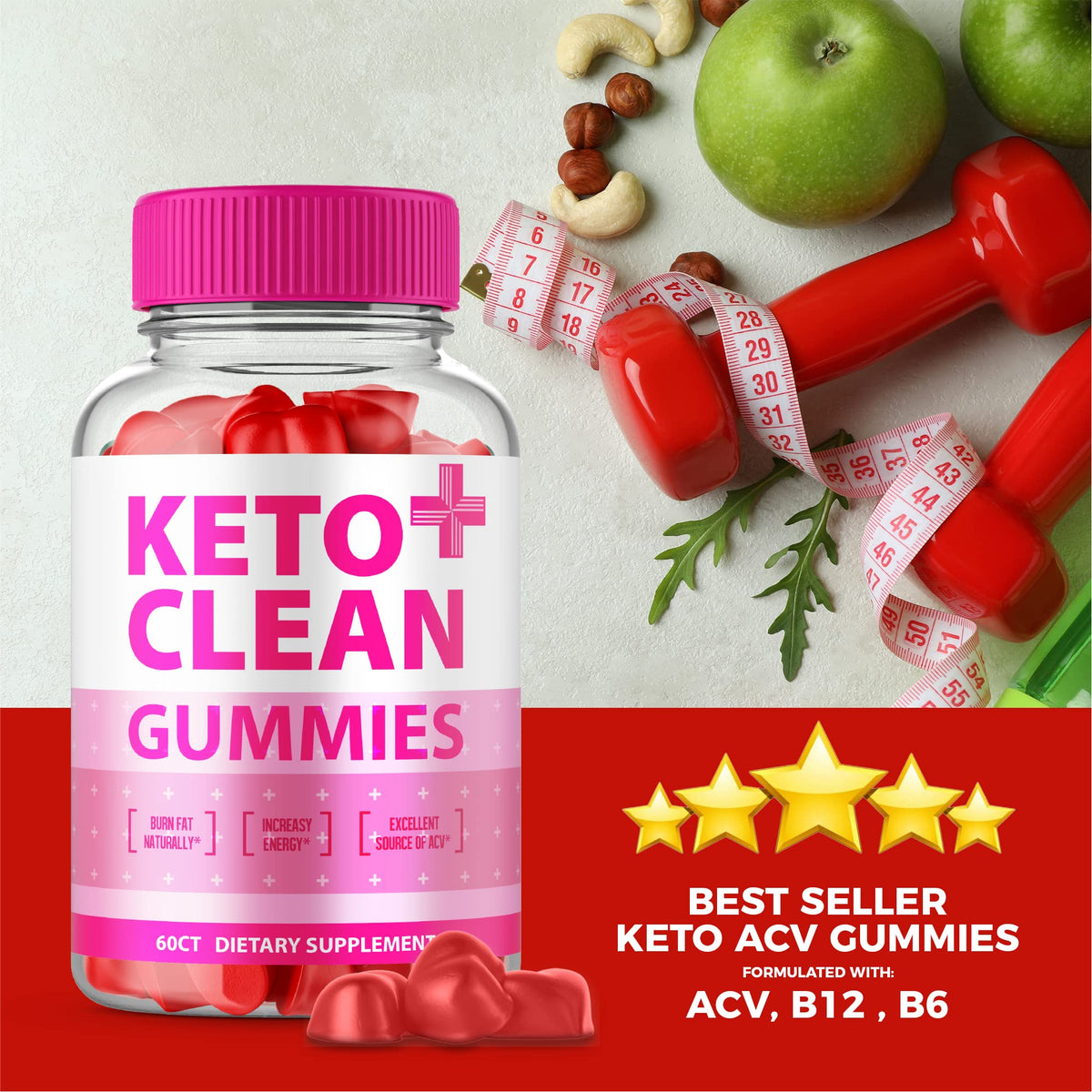 IDEAL PERFORMANCE Keto Clean Gummies with ACV - 60 Gummies - image 5