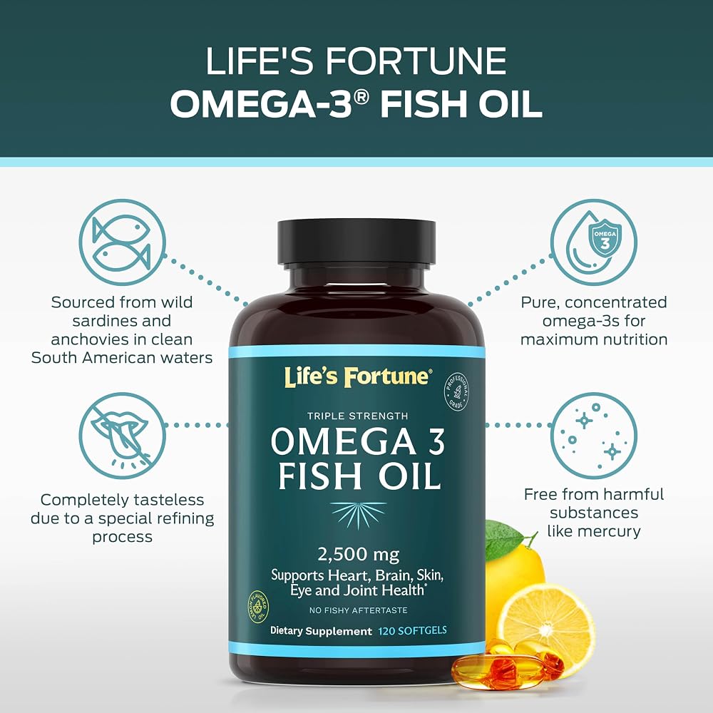Life's Fortune Fish Oil Concentrate- 2500 mg